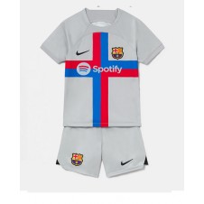 Barcelona Tredjedraktsett Barn 2022-23 Kortermet (+ korte bukser)